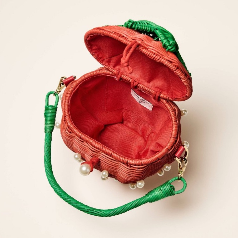 Kate Spade Red and Green Mini Bag with Strawberry Design - Picture 4 of 11